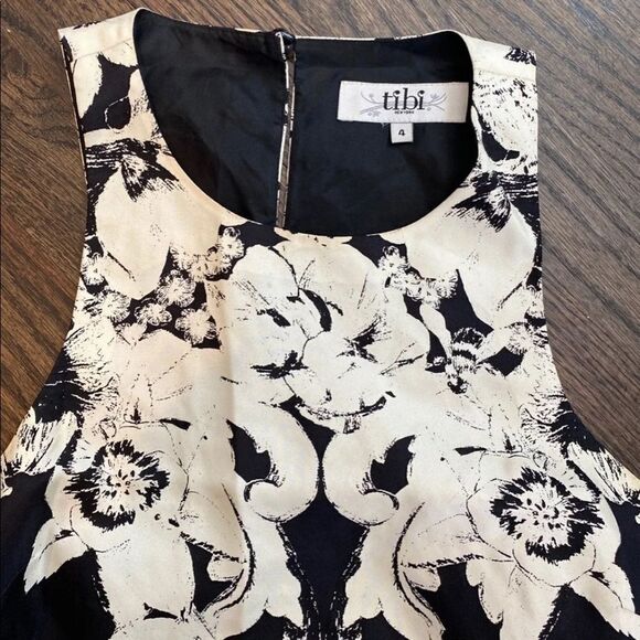 💛 Tibi Rococco Print Silk Dress Size 4 - Picture 4 of 4